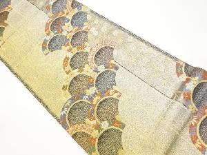 銀杏青海波に松・花々模様織出し袋帯